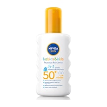 Nivea Sun Bebekler & Çocuklar İçin Koruma & Bakım Sağlayan Hassas Ciltler İçin Güneş Spreyi Spf 50+ 200 Ml 2 Adet
