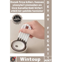 Fırça Profesyonel Dar Esnek Köşe Mobilya Klavye Jaluzi Çok Amaçlı Detay Boşluk Temizleme Fırçası