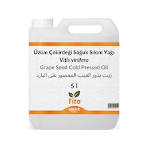 Üzüm Çekirdeği Soğuk Sıkım Yağı Vitis Vinifera 5 Litre