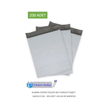 Cepsiz Küçük Boy Kargo Poşeti 24x30+5 Cm - 200 Adet 40+40 80 Mikron