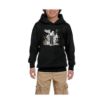 Zepplin Giyim Arkona Khram Siyah Çocuk Kapşonlu Sweatshirt