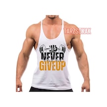 Tarzsokak Gym Tank Top Fitness Sporcu Atleti Gym28 Beyaz