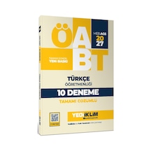 Yediiklim Yayınları 2027 Meb Ags Öabt Türkçe Öğretmenliği Tamamı Çözümlü 10 Deneme