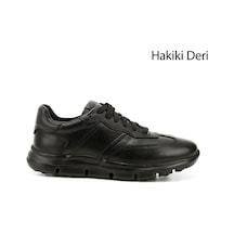 Gönderi(R) Erkek Siyah Bağcıklı Hakiki Deri Sneaker Ddma83531690 Siyah