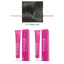 Hubrendy Tedarik 2 Li Set Premium 0.13 Yoğun Yeşil - Kalıcı Krem Saç Boyası 2 X 50 G Tüp