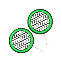 Ledli Hoparlör Kapak 20cm 2adet 12v Pk-5051, Yeşil