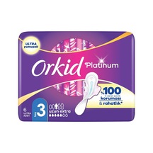 Orkid Platinum Hijyenik Ped Uzun Extra Boy 3 6 Adet Ped