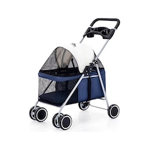 Royalist Dtc-807 Katlanabilir Kedi Köpek Arabası Mavi 80x50x103 Cm 294-57007.03