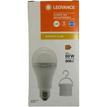 Osram Ledvance 8w 60w 6500k Beyaz Işık Şarj Edilebilir E27 Duylu Led Ampul 4 Adet