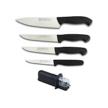Sürbisa Sürmene Şef Bıçak Seti 4 Adet Bıçak + 1 Adet Bıçak Bileyici