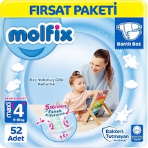 Molfix Bebek Bezi 4+ Beden Fırsat Paketi 52 Adet