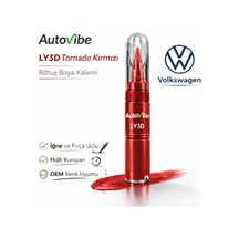Ly3d Tornado Kırmızı Rötuş Boyası Ve Rötuş Çeliği Seti Kalemi Volkswagen Audi Skoda Seat Uyumlu Çizik Giderici