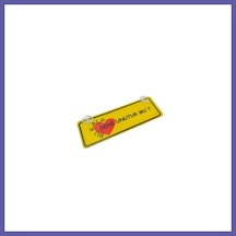 Bezos Bu Kalp Seni Unutur Mu Yazılı Sarı Dekor Plaka Vantuzlu Cam Süsü 22x7.5cm Bksu2 Nıda