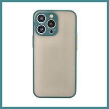Trendexa İphone 14 Pro Uyumlu Kılıf Montreal Silikon Kapak - Yeşil Mac