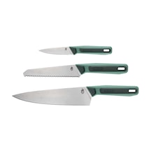 Gerber Gear Compleat Bıçak Seti - Kamp Kesme Bıçak Seti - Soyma Bıçağı, Tırtıklı Çok Amaçlı Bıçak Ve Şef Bıçağı - Yeşil Çok Renkli