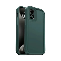 Xiaomi Redmi 10 2022 Kılıf Viera Silikon - Koyu Yeşil 0.2M-Çok Renkli