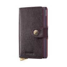 Secrid Premium Miniwallet+ Basco Kartlık Cüzdan, Bordo Çok Renkli