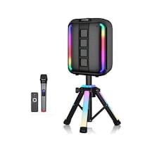 Ndr102a Bluetooth Hoparlör 12 İnç Radyo & Rgb Led & Mikrofon & Kumanda & Woofer & Tweeter-128044