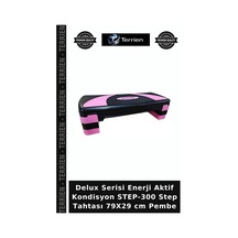 Delux Serisi Enerji Aktif Kondisyon Step-300 Step Tahtası 79x29 Cm Pembe
