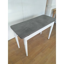 110 X 45 Katlanır Masa Gri Mermer