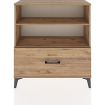 Arges Şifonyer 2 Raflı Tek Çekmeceli 88x30x96 Çam-çam Çam
