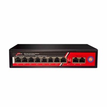 Ztech ZR-1008G 125W 10/100 Mbps 8 Port Poe 2 Uplink Switch