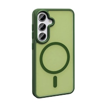 Zore Galaxy S26 Plus Kılıf M-safe Şarj Özellikli Mat Arka Yüzey Zore Sio Kapak - Siyah