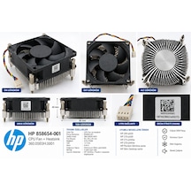 Hp 858654-001 Cpu Fan 360.05e0h.0001 80mm 4 Pin İşlemci Soğutucu