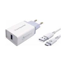 Oppo A12 Micro M-30 Şarj Aleti Başlık + Kablo