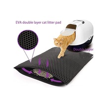 1pcs Bu Çift Katmanlı, Su Geçirmez, Kaymaz Kedi Matı İle Zeminlerinizi Temiz Ve Çöpsüz Tutun 30x30cm