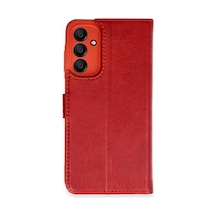 Newface Samsung Galaxy A55 5g Kılıf Trend S Plus Kapaklı Kılıf - Kırmızı