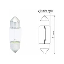 Sofit Tavan Ampulü 12v 10w 31mm Normal Cam 2218 Onkar 415-022-009