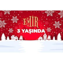 Kar Ve Şehir Temalı Doğum Günü Afişi - 70x100 Cm