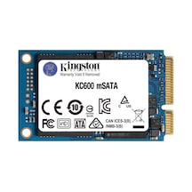 KINGSTON 256GB KC600 SKC600MS/256G 550-500MB  s mSATA DİSK