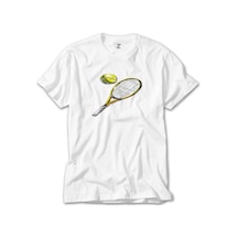 Tennis Rackets Classic Beyaz Tişört Beyaz
