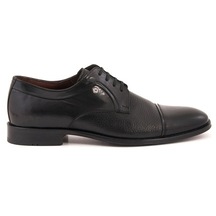 Mocassini Deri Bağcıklı Erkek Klasik Ayakkabı 40919-Siyah