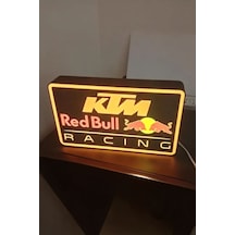 Beyaz Rüzgar Ktm Racing Dekoratif Gece Lambası, Şık Ve Modern Tasarım Çok Renkli