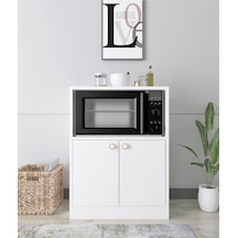 Floradesign Wen80 Çok Amaçlı Dolap /fırın Dolabı /mutfak Organizeri Beyaz