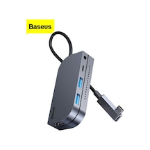 Baseus Bending Angle No.7 Çok Fonksiyonlu 6 Port Type-C Hub (Cah-Gri (124797448)