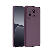 Xiaomi Mi 13 Pro Kılıf Yumuşak Silikon Kamera Korumalı Lansman Pazarplus Koyu Mor
