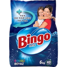 Bingo Matik Konsantre Eko Renkli & Beyaz Toz Çamaşır Deterjanı 6 KG
