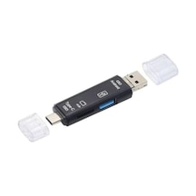 Px-5068 3 İn 1 Type-c Ve Micro Usb Otg Micro Sd Kart Okuyucu, Tf Hafıza Kartı Çevirici Adaptör, Android Telefon Tablet Usb-c Veri Aktarım Dönüştürücü