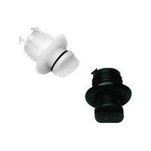 Drain Socket W/Captive Plug. Round 40Mm. White