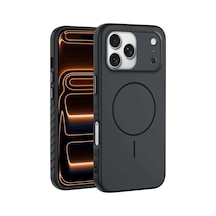 Apple İphone 17 Pro Max Uyumlu Kılıf Mono M-safe Silikon Kılıf Siyah