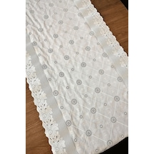 Pvc Dantel Raf -dolap -çekmece -masa - Sehpa -örtüsü - 50 Cm X 3 Metre-desen2 Beyaz
