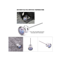 Lemestar 125cc Erkek Motosikletleri İçin Cnc Alüminyum Yağ Seviye Ve Sıcaklık Ölçer, Uzun İğne Tipi, Dayanıklı Ve Hafif Gümüş Lemestar 125cc Erkek Motosikletleri İçin Cnc Alüminyum Yağ Seviye Ve Sıcaklık Ölçer, Uzun İğne Tipi, Dayanıklı Ve Hafif Gümüş