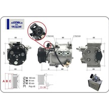 Gua 41309 Klima Kompresörü Sıfır Ürün Ford Fiesta V 02 08 Focus I98 04 Fusion 02 12 Transit Connect 02 09 1. 8 Tdcı Ys4h19d629af-ys4h19d629ae-19d629 -