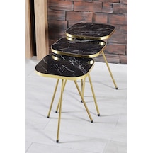 Zigon Sehpa 34 34 Altın Bendir Çok Renkli