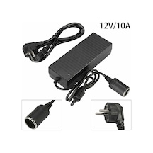 Gajeena 220v'den 12v 10a'ya Ev Araç Güç Dönüştürücü - Sürekli Çıkış, Araç Elektrikli Aletler İçin Uyumlu Süpürge, Kayıt Cihazı