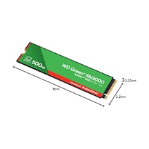 Green Sn3000 Nvme 500 Gb 5.000 Mb/sn'ye Kadar Okuma 4.000 Mb/sn'ye Kadar Yazma - Wds500g4g0e